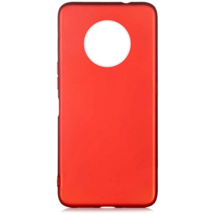 Infinix Note 7 Kılıf İnce Soft Mat Renkli Esnek Silikon Kapak - Kırmızı