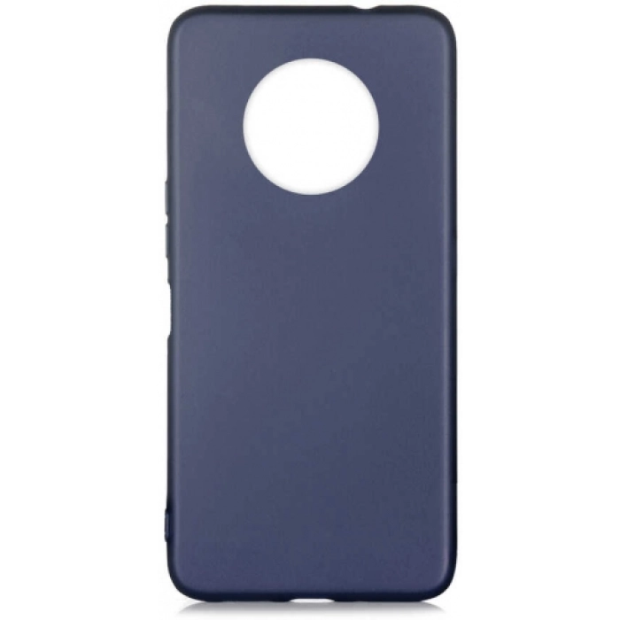 Infinix Note 7 Kılıf İnce Soft Mat Renkli Esnek Silikon Kapak - Lacivert