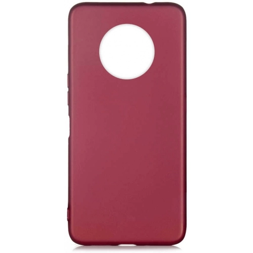 Infinix Note 7 Kılıf İnce Soft Mat Renkli Esnek Silikon Kapak - Mürdüm