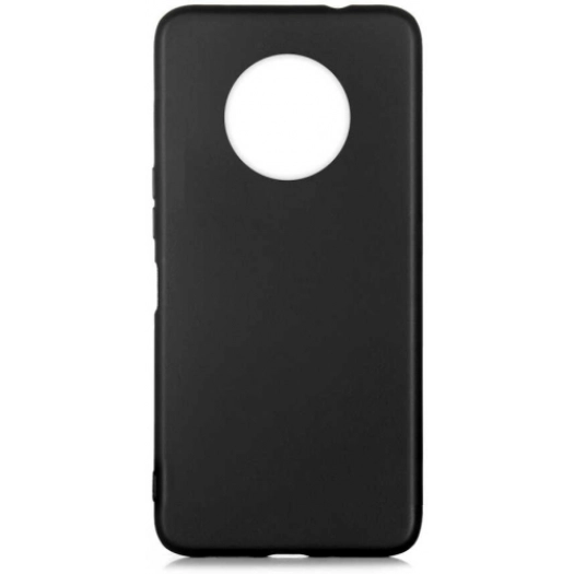 Infinix Note 7 Kılıf İnce Soft Mat Renkli Esnek Silikon Kapak - Siyah
