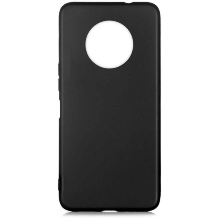 Infinix Note 7 Kılıf İnce Soft Mat Renkli Esnek Silikon Kapak - Siyah