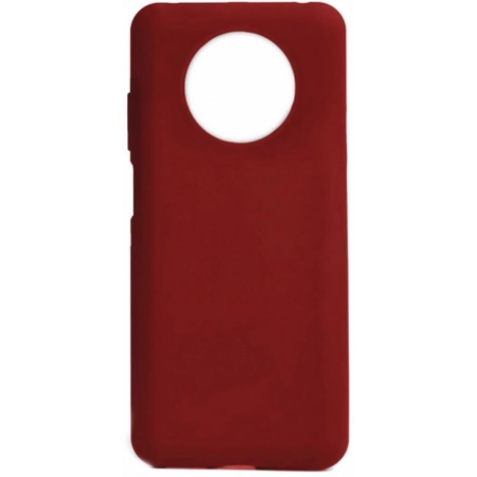 Infinix Note 7 Kılıf Silikon Mat Esnek Kamera Korumalı Biye Kapak - Kırmızı