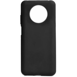 Infinix Note 7 Kılıf Silikon Mat Esnek Kamera Korumalı Biye Kapak - Siyah