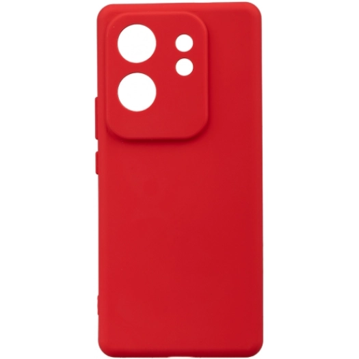 Infinix Zero 30 4G Kılıf Silikon Mat Esnek Kamera Korumalı Biye Kapak - Kırmızı
