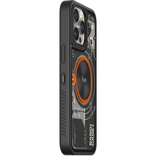 Apple iPhone 14 Pro Max (6.7) Kılıf Özelleştirilebilir 3 Fonksiyonlu Bluetooth Bağlantılı Bitmo Lab Bangcase Akıllı Magsafe Kapak - Siyah