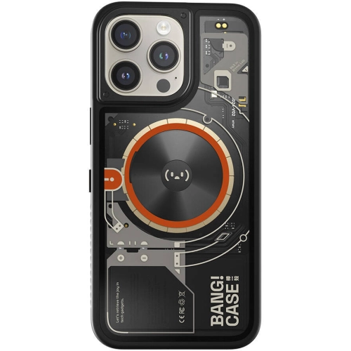 Apple iPhone 14 Pro Max (6.7) Kılıf Özelleştirilebilir 3 Fonksiyonlu Bluetooth Bağlantılı Bitmo Lab Bangcase Akıllı Magsafe Kapak - Siyah