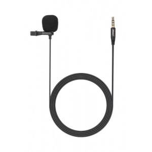 Jmary Canlı Yayın Yaka Mikrofon MC-R1 3.5mm Altın Jack YouTuber - Siyah