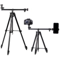 Jmary KP2207 Tripod 4 Farklı Yükseklik Ayarı 133 cm 360 Derece Dönebilen Başlık - Siyah