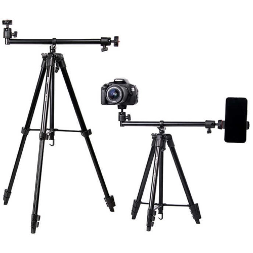 Jmary KP2207 Tripod 4 Farklı Yükseklik Ayarı 133 cm 360 Derece Dönebilen Başlık - Siyah