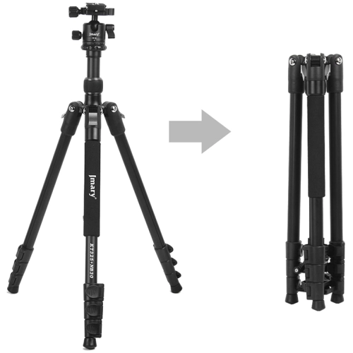 Jmary KT3255NB30 3 Kademeli 164.5cm Fonksiyonel Ayrılabilir Monopod Tasarım Başlıklı Tripod - Siyah