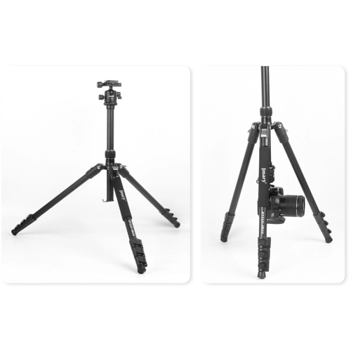 Jmary KT3255NB30 3 Kademeli 164.5cm Fonksiyonel Ayrılabilir Monopod Tasarım Başlıklı Tripod - Siyah