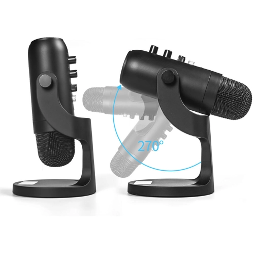 Jmary MC-PW8 Gürültü Önleyici Anti-Şok Teknoloji Tak Çalıştır Ekolu Stüdyo Mikrofon - Siyah