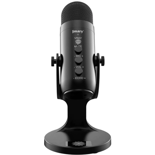 Jmary MC-PW8 Gürültü Önleyici Anti-Şok Teknoloji Tak Çalıştır Ekolu Stüdyo Mikrofon - Siyah