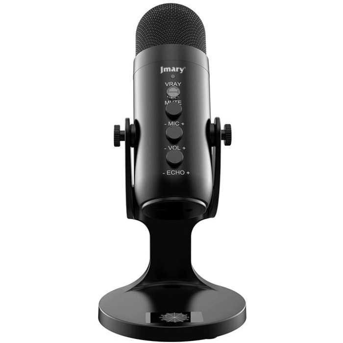 Jmary MC-PW8 Gürültü Önleyici Anti-Şok Teknoloji Tak Çalıştır Ekolu Stüdyo Mikrofon - Siyah