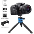 Jmary MT-20 Tripod 360 Derece Oynar Başlıklı Çok Yönlü Kısa Telefon Sabitleyici 16 cm - Kırmızı