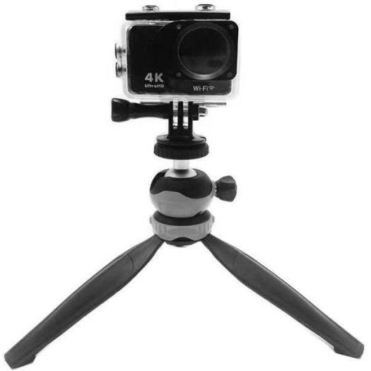 Jmary MT-20 Tripod 360 Derece Oynar Başlıklı Çok Yönlü Kısa Telefon Sabitleyici 16 cm - Gri