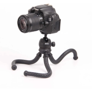 Jmary MT-25 Tripod Flexible Ahtapot Ayak Tasarımlı Tripod Telefon Sabitleyici 30 cm - Siyah