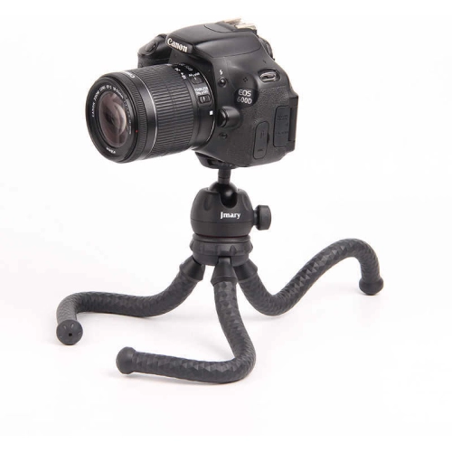 Jmary MT-25 Tripod Flexible Ahtapot Ayak Tasarımlı Tripod Telefon Sabitleyici 30 cm - Siyah