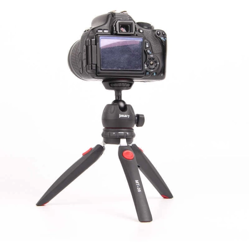 Jmary MT-35 Tripod 360 Derece Oynar Başlıklı Çok Yönlü Kısa Telefon Sabitleyici - Siyah