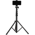 Jmary MT-39 5 Kademeli 153cm Fonksiyonel 2 in 1 Monopod 360 Derece Dönebilen Başlıklı Tripod - Siyah