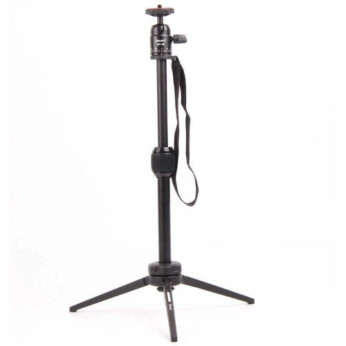 Jmary MT-68 Profesyonel Tripod 360 Derece Dönebilen Başlık 2 Kademeli Yükseklik 39.5 cm - Siyah