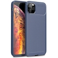 Apple iPhone 11 Pro Kılıf Silikon Parmak İzi Bırakmayan Karbon Soft Negro Kapak - Lacivert