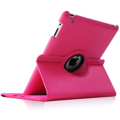Apple iPad 2 Tablet Kılıfı 360 Derece Dönebilen Standlı Kapak - Mürdüm