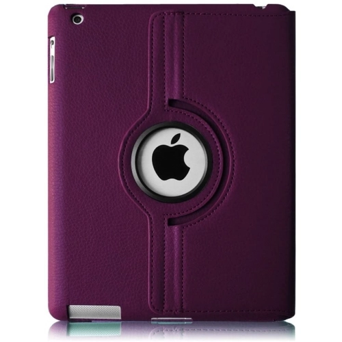 Apple iPad 2 Tablet Kılıfı 360 Derece Dönebilen Standlı Kapak - Pembe