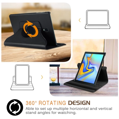 Apple iPad 5 Air 9.7 Tablet Kılıfı 360 Derece Dönebilen Standlı Kapak - Lacivert