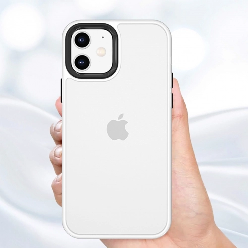 Apple iPhone 11 Kılıf Silikon Arkası Şeffaf CANN Kapak - Kırmızı