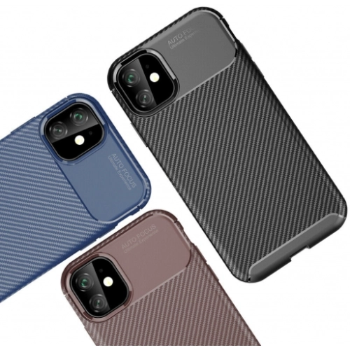 Apple iPhone 11 Pro Kılıf Silikon Parmak İzi Bırakmayan Karbon Soft Negro Kapak - Yeşil