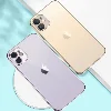 Apple iPhone 12 (6.1) Kılıf Renkli Mat Esnek Kamera Korumalı Silikon G-Box Kapak - Pembe
