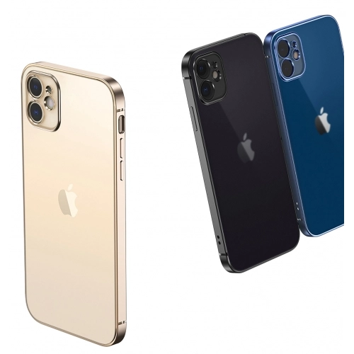 Apple iPhone 12 (6.1) Kılıf Renkli Mat Esnek Kamera Korumalı Silikon G-Box Kapak - Pembe