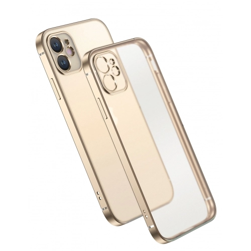 Apple iPhone 12 (6.1) Kılıf Renkli Mat Esnek Kamera Korumalı Silikon G-Box Kapak - Gümüş