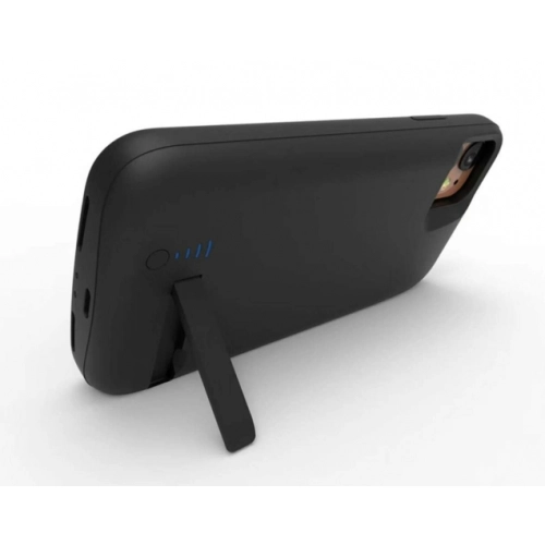 Apple iPhone 12 Pro Max (6.7) Şarjlı Kılıf 6000 mAh Göstergeli Yedek Batarya Powerbank - Siyah