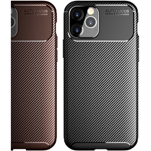 Apple iPhone 12 Pro (6.1) Kılıf Silikon Parmak İzi Bırakmayan Karbon Soft Negro Kapak - Lacivert