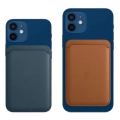 Apple iPhone 12 ve 13 Serisi Kartlık Cardsafe Mıknatıslı - Kahverengi