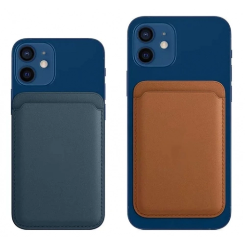 Apple iPhone 12 ve 13 Serisi Kartlık Cardsafe Mıknatıslı - Kahverengi