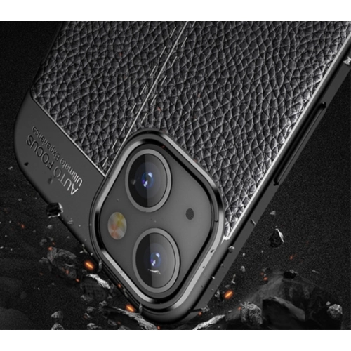 Apple iPhone 13 (6.1) Kılıf Deri Görünümlü Lüks Parmak İzi Bırakmaz Niss Silikon Kapak - Lacivert