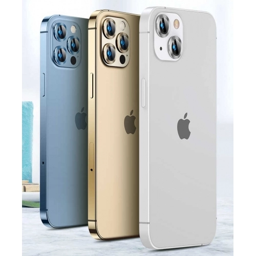 Apple iPhone 13 Pro (6.1) Kamera Lens Koruyucu CL-02 - Gümüş