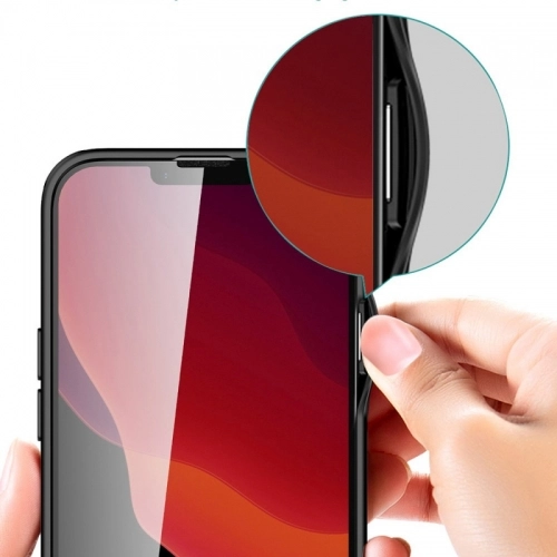 Apple iPhone 13 Pro (6.1) Kılıf Volks Serisi Kenarları Silikon Arkası Şeffaf Sert Kapak - Lacivert