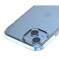 Apple iPhone 14 Plus (6.7) Kılıf Lux Korumalı Kenarları Silikon Arkası Sert Coss Kapak  - Şeffaf