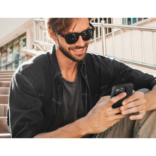 Apple iPhone 14 Pro Max (6.7) Kılıf İçi Kadife Mat Mara Lansman Silikon Kapak - Koyu Mor