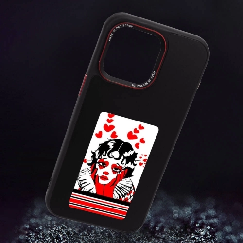 Apple iPhone 15 Pro (6.1) Kılıf Ekranı Kapak Arkasına Yansıtan Akıllı NFC Kapak - Siyah