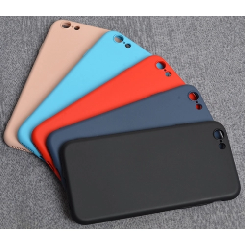 Apple iPhone 6 / 6s Kılıf Liquid Serisi İçi Kadife İnci Esnek Silikon Kapak - Lacivert