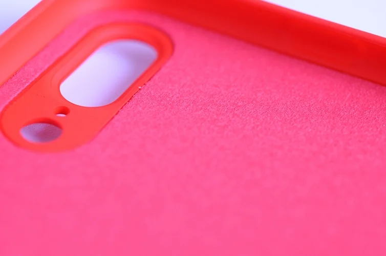 Apple iPhone 7 Plus Kılıf Liquid Serisi İçi Kadife İnci Esnek Silikon Kapak - Lacivert
