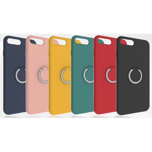 Apple iPhone 7 Plus Kılıf Silikon İnce Mat Esnek Parmak İzi Bırakmayan Plex Kapak - Lacivert