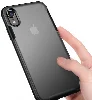 Apple iPhone Xr Kılıf Volks Serisi Kenarları Silikon Arkası Şeffaf Sert Kapak - Lacivert