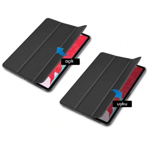 Huawei MatePad 10s Tablet Kılıfı Standlı Smart Cover Kapak - Lacivert