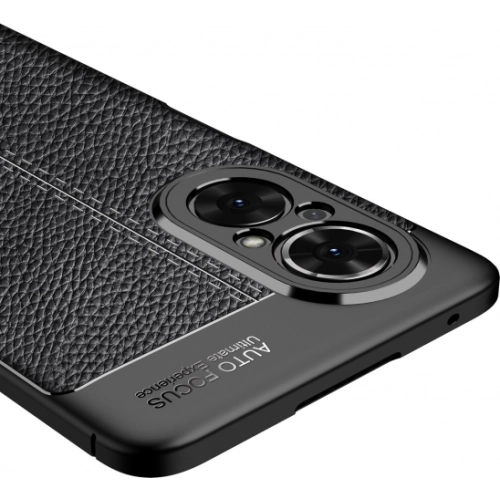 Huawei Nova 9 SE Kılıf Deri Görünümlü Lüks Parmak İzi Bırakmaz Niss Silikon Kapak - Lacivert